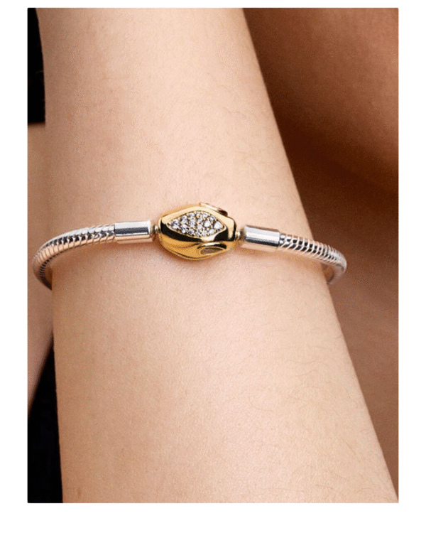 Pulsera con cierre de serpiente