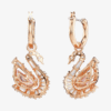 Swarovski Pendientes Cisne Rosa Glamour
