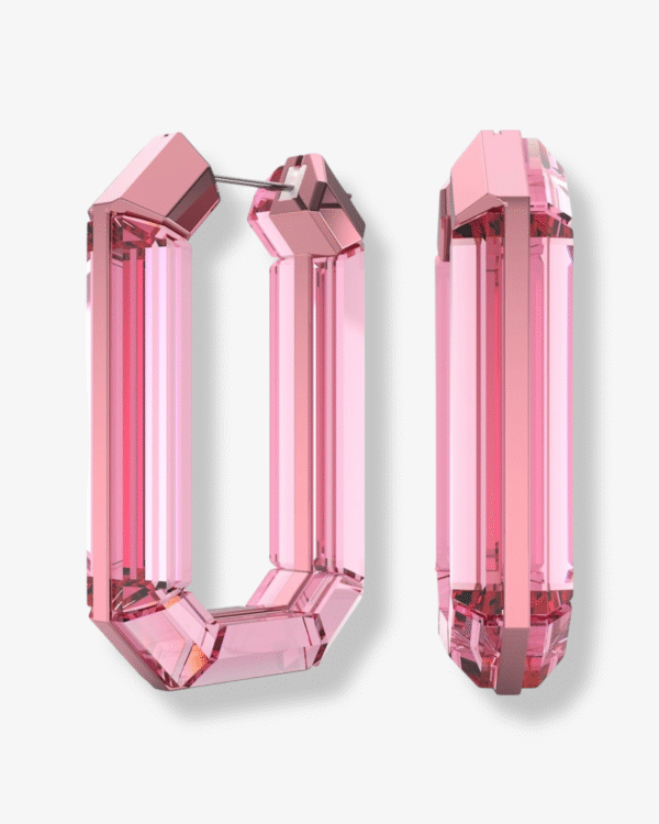 Swarovski Pendientes Lucent Rosados Brillo