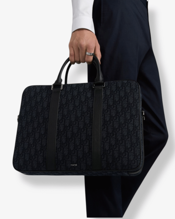Dior Maletín Oblique Jacquard Elegante