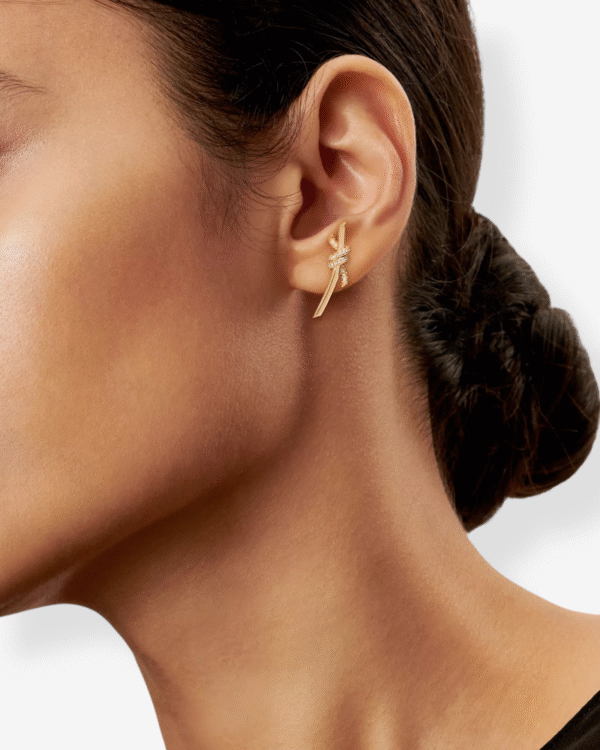 Tiffany & Co. Pendientes Knot Dorado