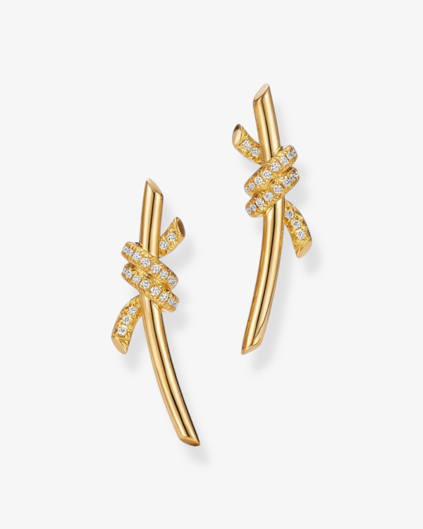 Tiffany & Co. Pendientes Knot Dorado
