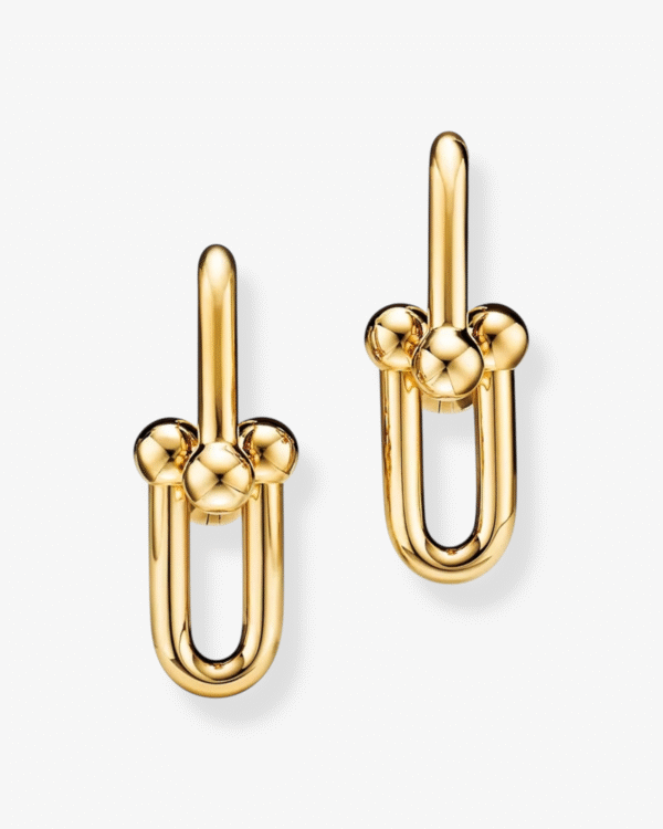 Tiffany & Co. Pendientes HardWear Mediano Dorado