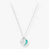 Photoroom_165_20251024_003429 Tiffany & Co. Collar Doble Corazón Plateado Turquesa