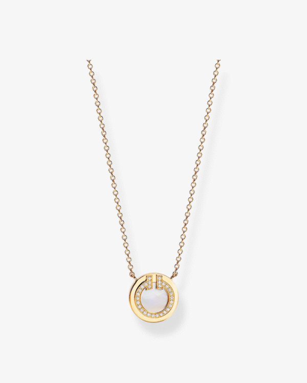 Photoroom_171_20251024_003429 Tiffany & Co. Collar T Círculo Dorado Elegante