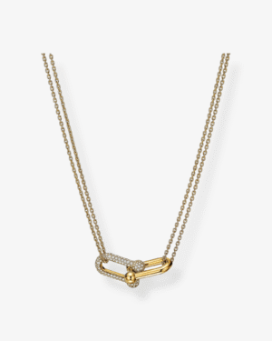 Photoroom_173_20251024_003429 Tiffany & Co. Collar HardWear Doble Eslabón Dorado