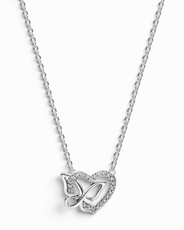 Collar Corazón y Mariposa – Pandora