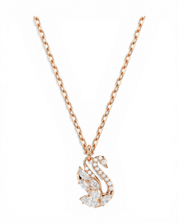 Collar Iconico Cisne Rosado - Swarovski