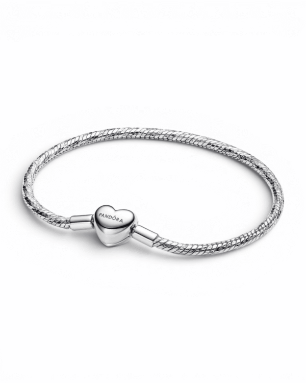 IMG_0329.png Pandora Brazalete Moment Broche Corazón, cadena plateada con broche de corazón