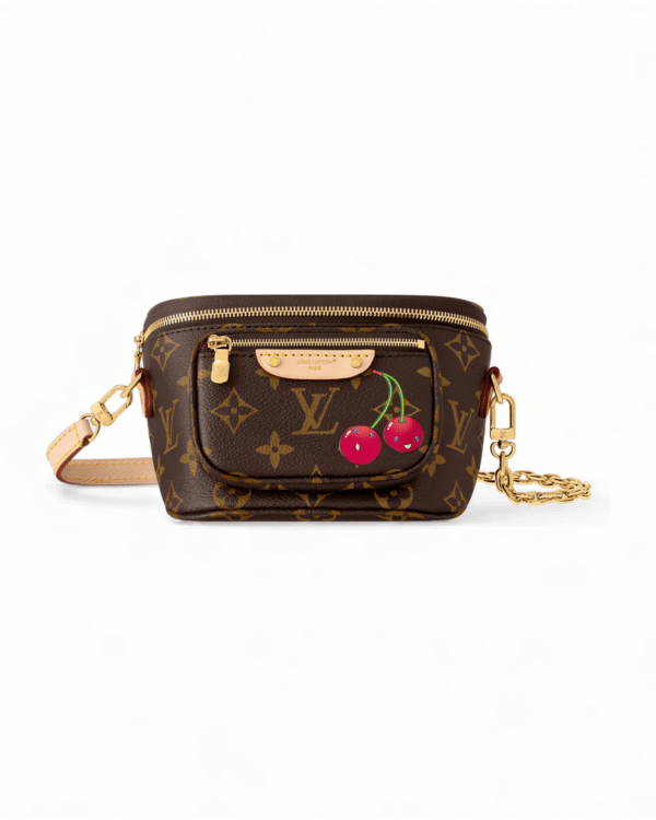 IMG_3599.png Louis vuitton bolso bandolera cherry mini, monograma con dijes de cereza y cadena dorada