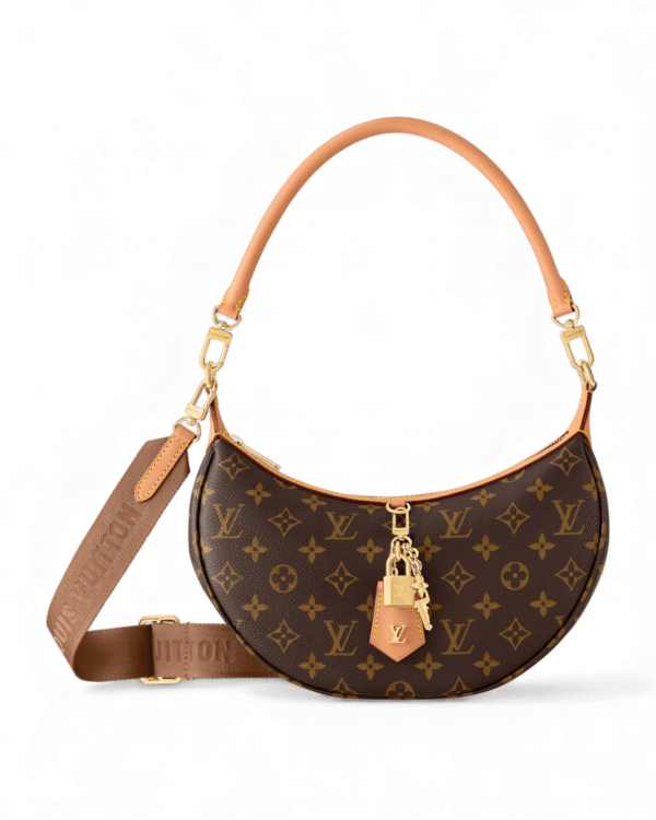 IMG_3607.png Louis vuitton bolso looping, silueta curva con dije en forma de candado y cadena