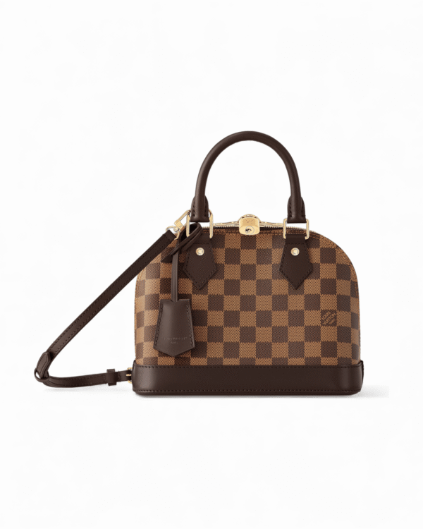 IMG_3632.png Louis vuitton bolso alma bb damier ebene, cuerpo tipo domo con correa desmontable