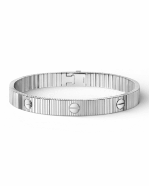 IMG_3788.png Cartier brazalete new love edicion limitada plateado, diseño acanalado con tornillos