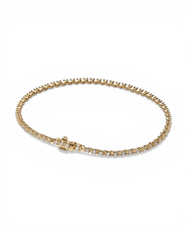 IMG_4227.png Pandora Brazalete Tenis Dorado, línea continua de circonitas