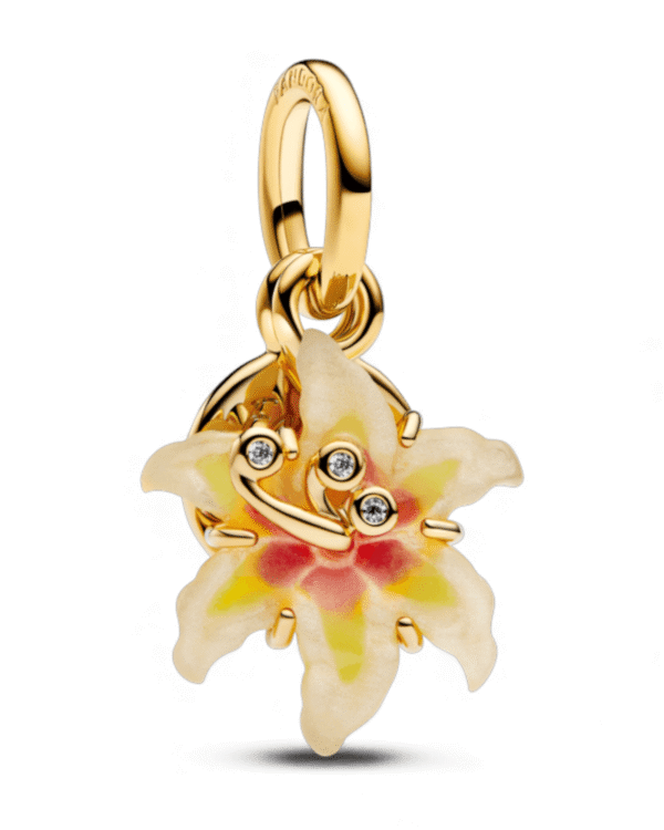 Charm Pandora Flor Mágica de Enredados brilla en la oscuridad
