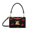 IMG_4907.png Louis vuitton bolso x tm twist pm negro cerezas, cierre de broche giratorio