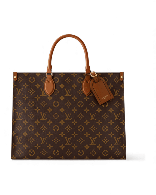 Louis vuitton bolso onthego organizer, espacio amplio con etiqueta colgante