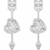 Aros Idyllia Corazón Flechado Largo  – Swarovski