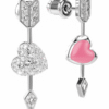 Aros Idyllia Corazón Flechado Largo  – Swarovski