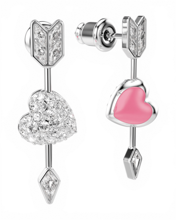 Aros Idyllia Corazón Flechado Largo  – Swarovski
