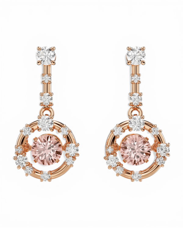 Aros Constella Dance Rosados  – Swarovski