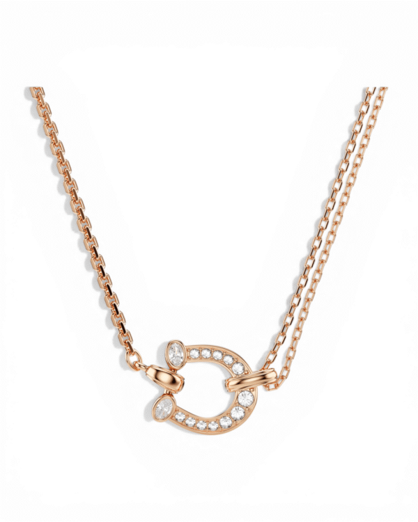 Collar Symbolica Herradura rosegold - Swarovski