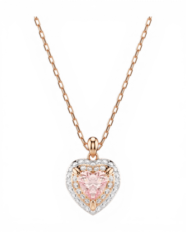 Collar One Corazón Rosa - Swarovski