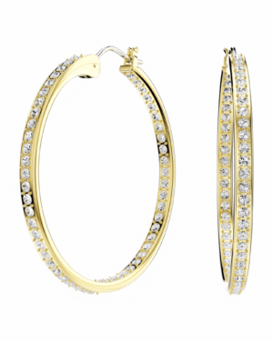 Aros Argolla Grande Dorado  – Swarovski