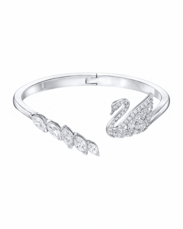 IMG_5631.png Brazalete Icónico Cisne Plateado - Swarovski