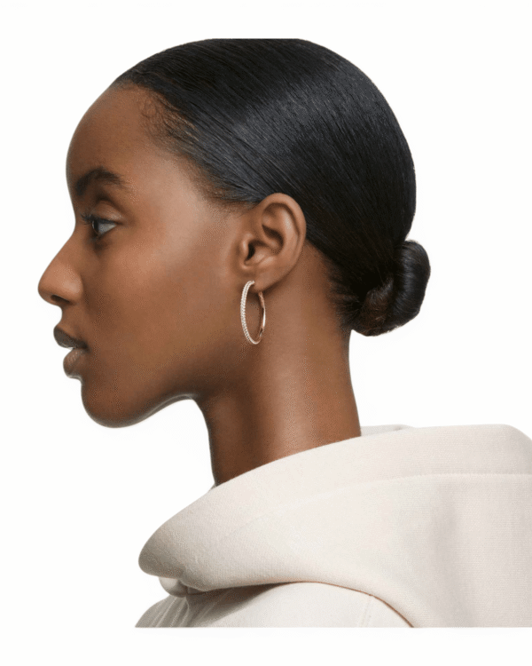 Aros Argolla Dextera Plateado – Swarovski
