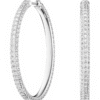 Aros Argolla Dextera Plateado – Swarovski
