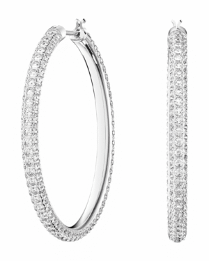 Aros Argolla Dextera Plateado – Swarovski
