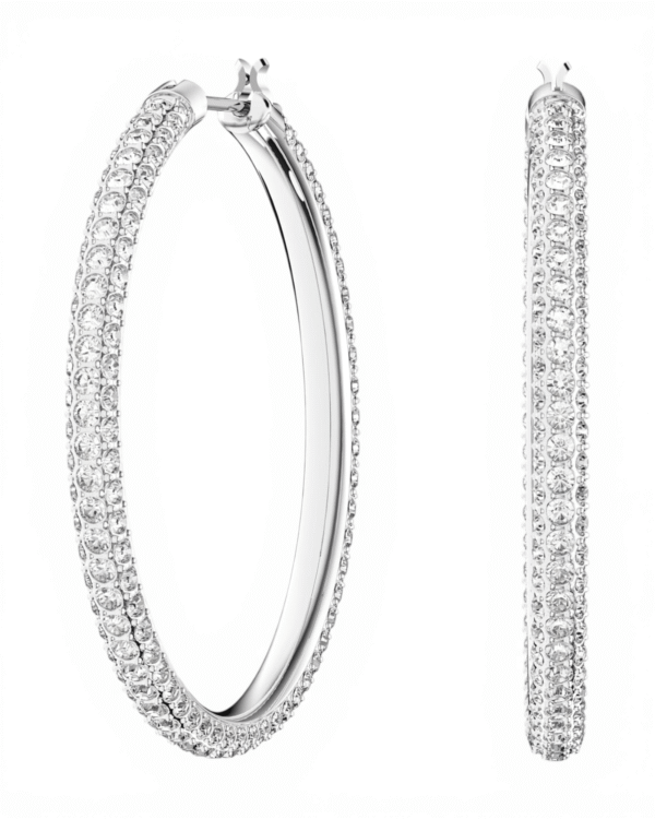 Aros Argolla Dextera Plateado – Swarovski