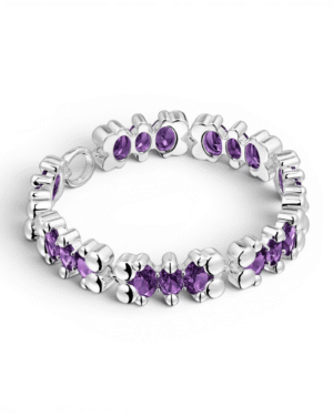 IMG_6765.png Tous brazalete color bear lgg morado, banda de ositos facetados en circonita violeta