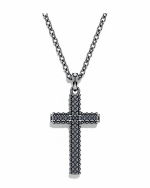 Collar Cruz Negra - Swarovski