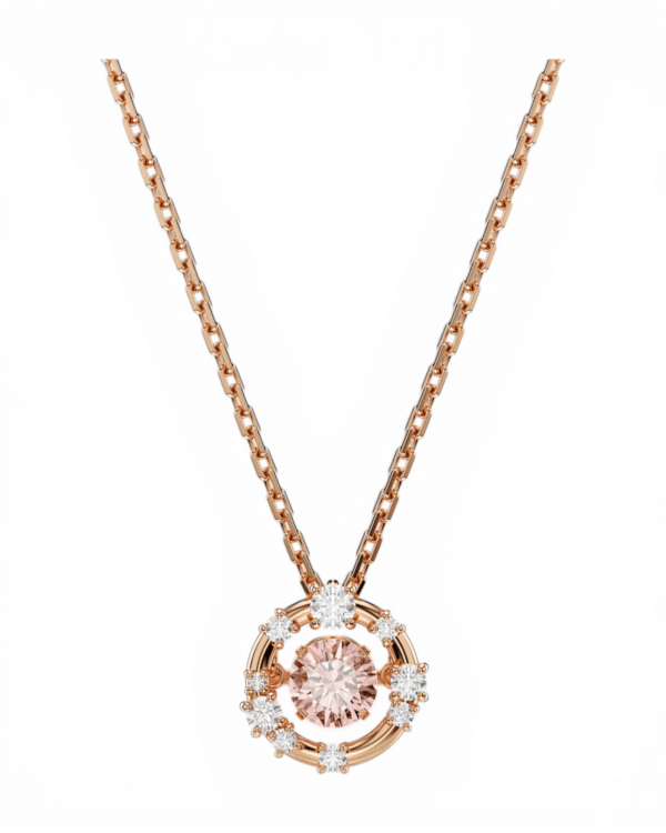 IMG_7020.png Collar Constella Circular Rosado - Swarovski