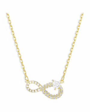 Collar Infinito Dorado - Swarovski