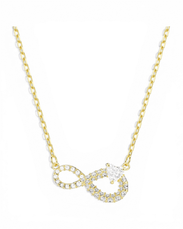 Collar Infinito Dorado - Swarovski