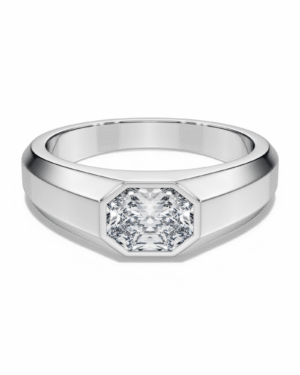 Anillo Octagonal Plateado – Swarovski