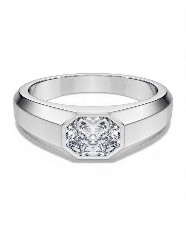 Anillo Octagonal Plateado – Swarovski