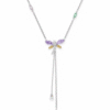 IMG_7672.png Nuevo Collar Libélula y Lilas en Y Ariana Grande Ajustable - Swarovski