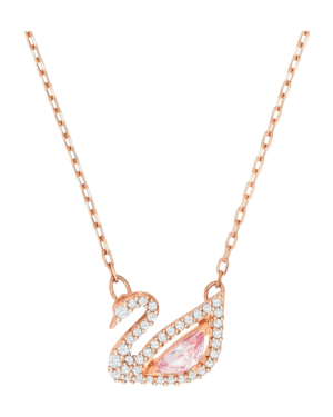 IMG_8385.png Collar Dazzling Swan rosado - Swarovski