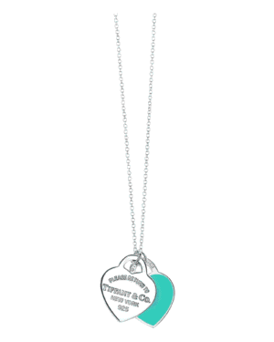 PhotoRoom_014_20221004_162349.png Tiffany collar return to doble placa plateado, corazon grabado y corazon turquesa
