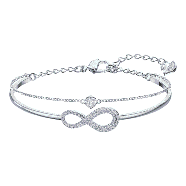 PhotoRoom_096_20221019_110037.png Brazalete Infinity Plateado - Swarovski