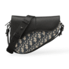 Photoroom_000_20250413_200731.png Dior bolso saddle oblique hombre negro, patron jacquard con solapa lisa contrastante