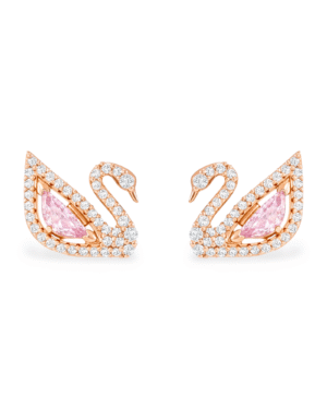 Aros Dazzling Swan rosado - Swarovski
