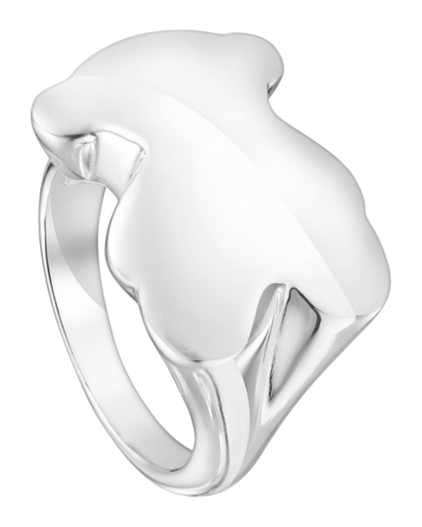 Photoroom_001_20241117_001207.png Tous anillo sello bold motif plateado, silueta escultural tipo trebol