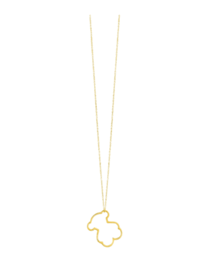 Photoroom_002_20250221_010549.png Tous collar silueta oso dorado, dije de osito recortado en linea abierta