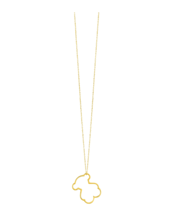Photoroom_002_20250221_010549.png Tous collar silueta oso dorado, dije de osito recortado en linea abierta