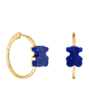 Photoroom_003_20250221_012706.png Tous aros galaxy dorados, argolla con osito texturizado en azul intenso